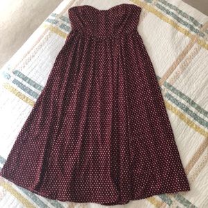 Strapless summer sundress